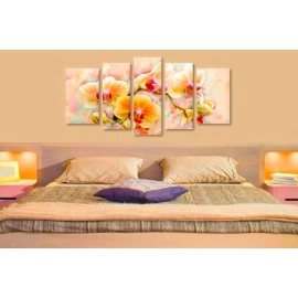 Tablouri canvas Orhidee in culori calde 2391