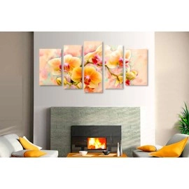 Tablouri canvas Orhidee in culori calde 2391