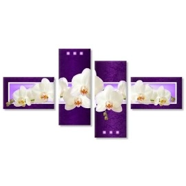 Tablouri canvas Abstract orhidee mov 6533