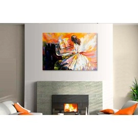 Tablouri canvas Cantareata la pian 6121
