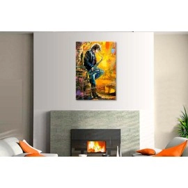 Tablouri canvas Cantaret la saxofon 7348