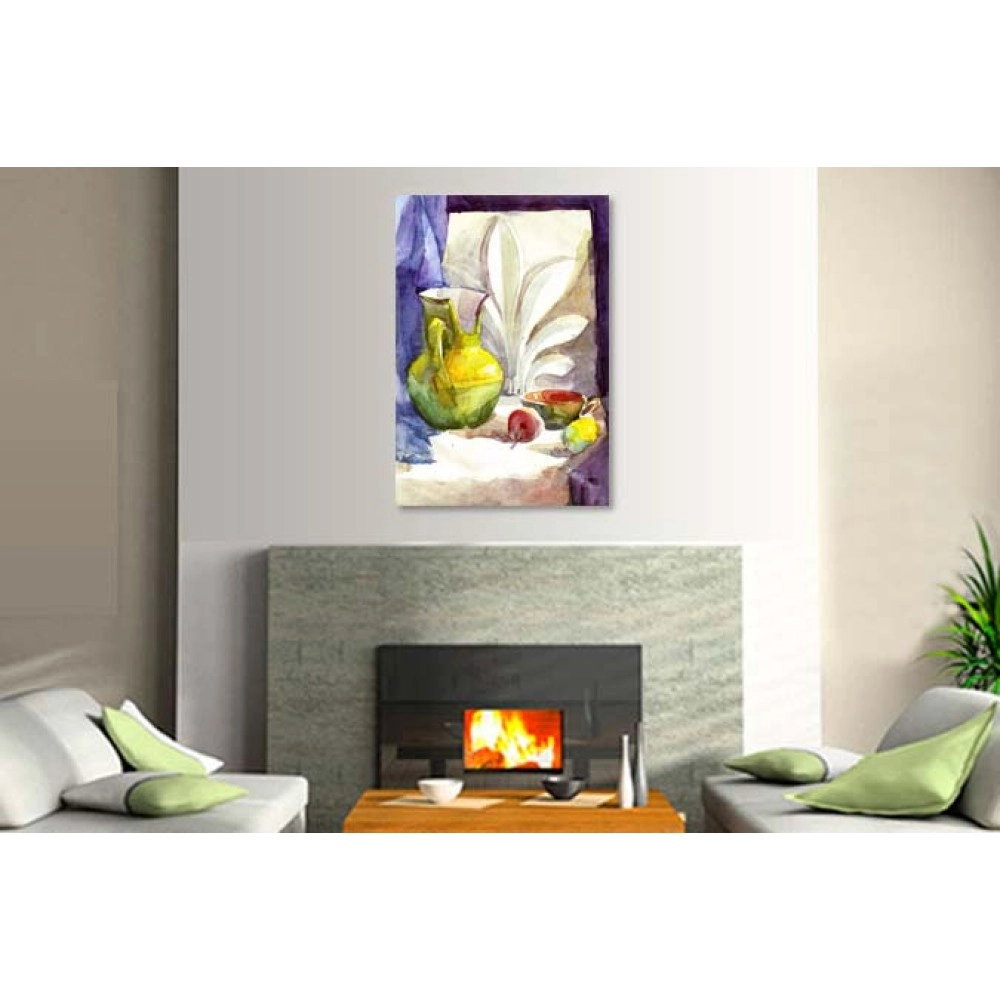 Tablouri canvas Vas din lut si fructe 6383