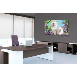 Tablouri canvas Pisicute si liliac 4126