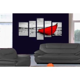 Tablouri canvas Barca in odihna 51341 bwr