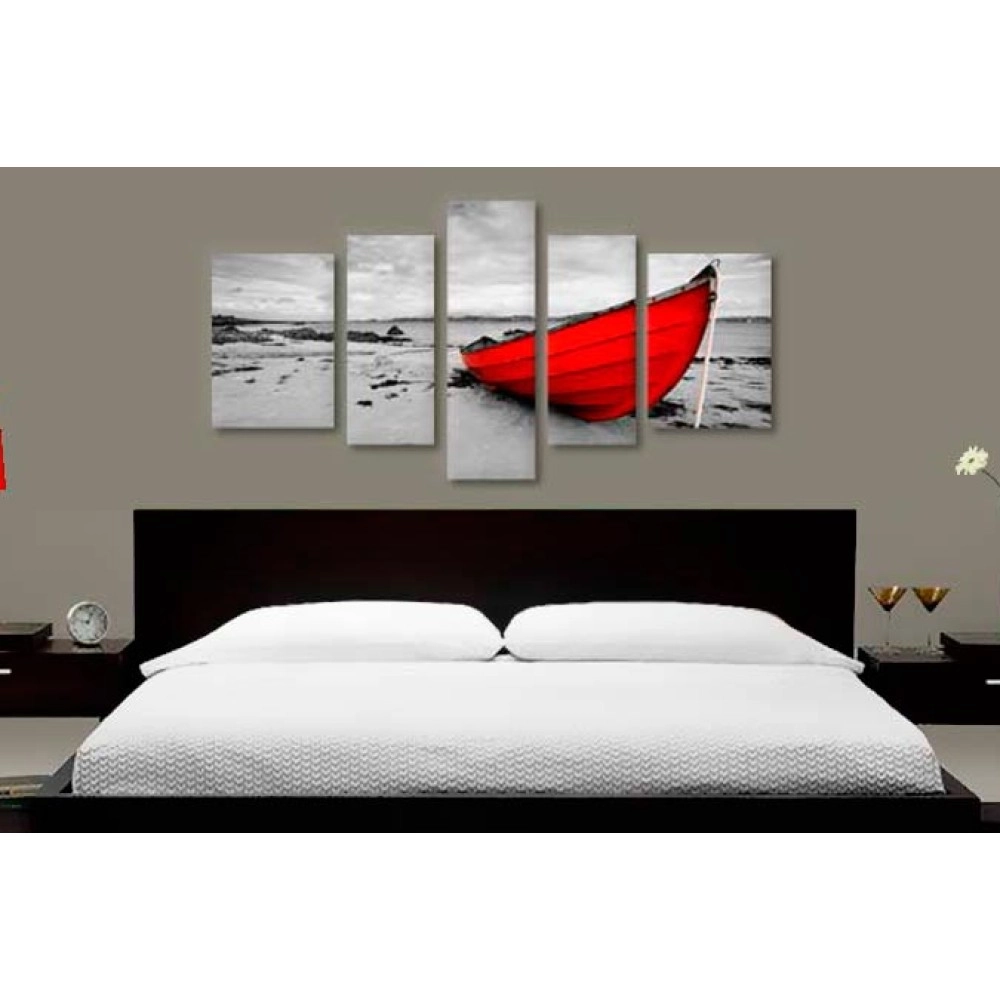 Tablouri canvas Barca in odihna 51341 bwr