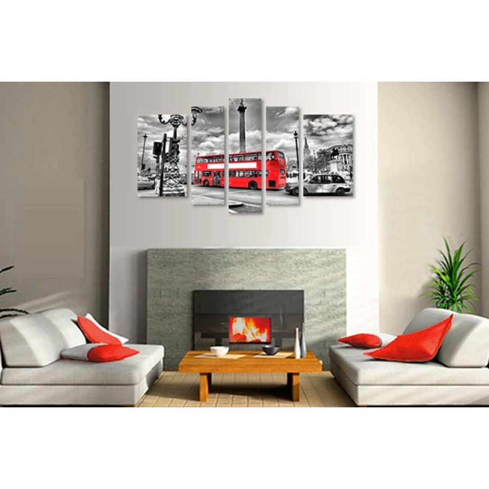 Tablouri canvas London red bus 3022