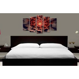 Tablouri canvas Fractal rosu si maro 1113