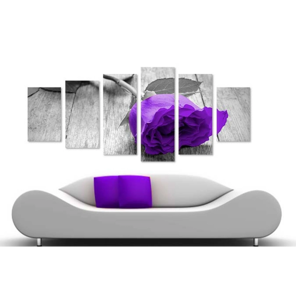 Tablouri canvas Trandafir mov BW 38470
