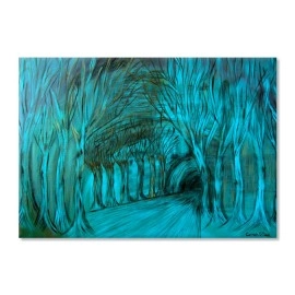 Tablouri canvas Seara albastra 100701