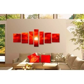 Tablouri canvas Apus in 7 piese 40200