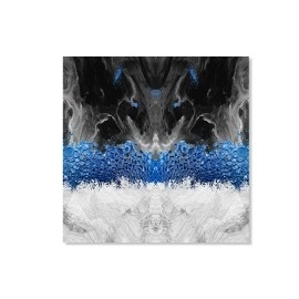 Tablou canvas modern negru albastru gri