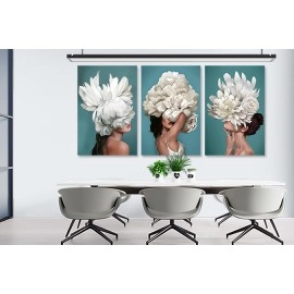 Tablouri canvas moderne femeia floare