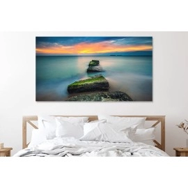 Tablou canvas apus deasupra oceanului