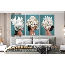 Tablouri canvas moderne femeia floare