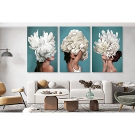 Tablouri canvas moderne femeia floare