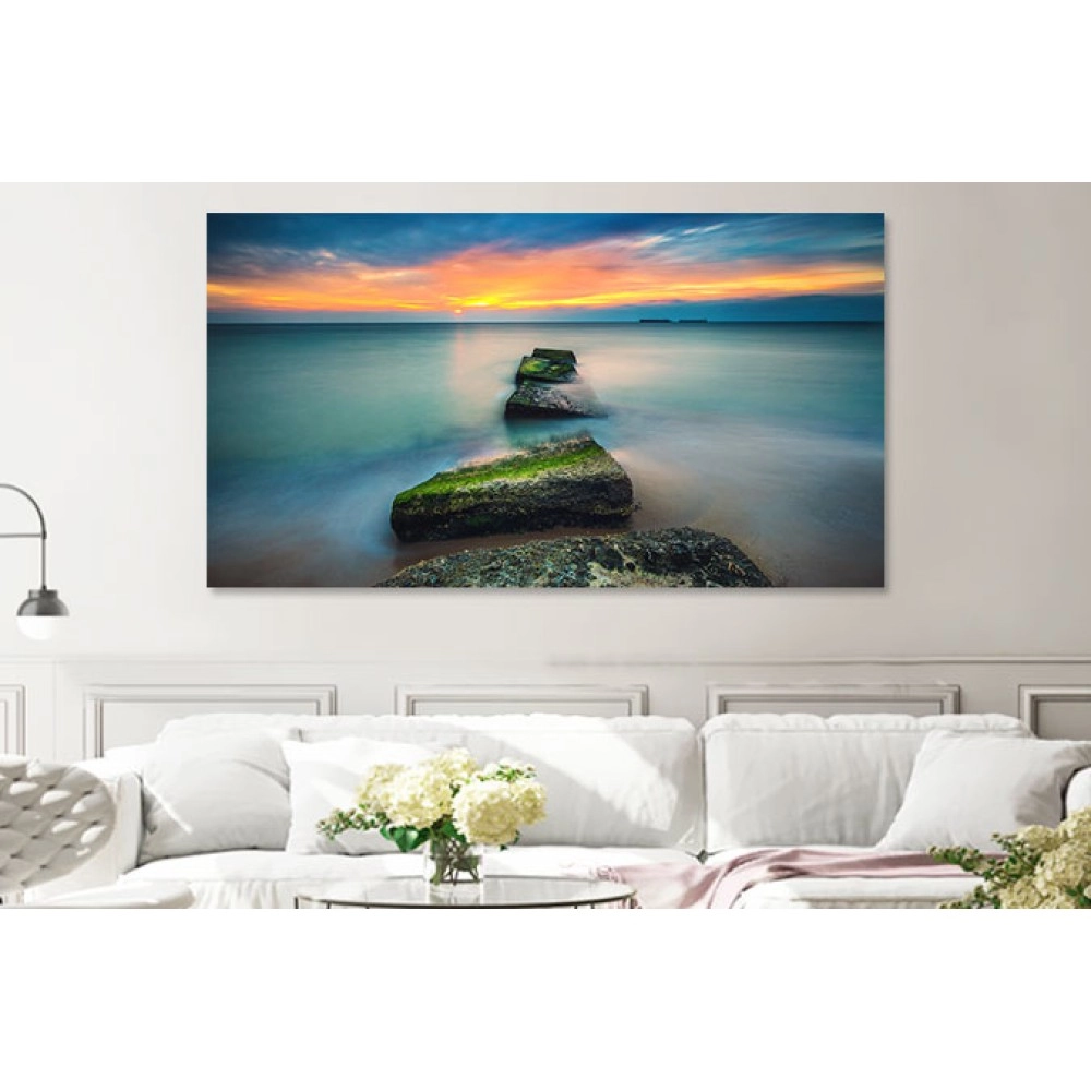 Tablou canvas apus deasupra oceanului