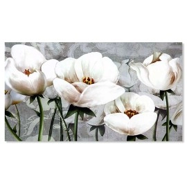 Tablou moderne flori albe 16156