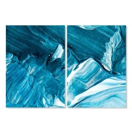 Tablouri arta moderna nuante de albastru