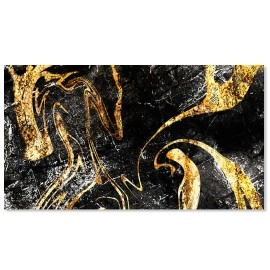 Tablou canvas abstract textura negru auriu