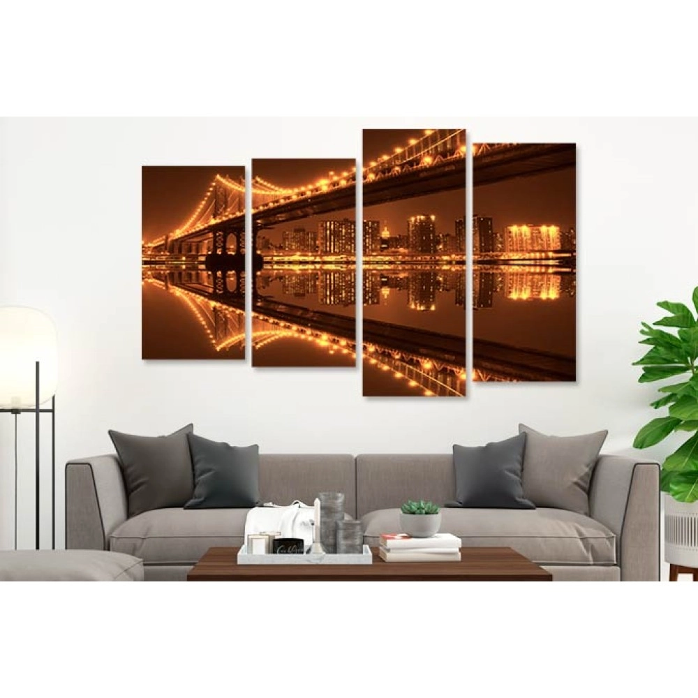 Tablouri canvas Pod luminat in apa 23924