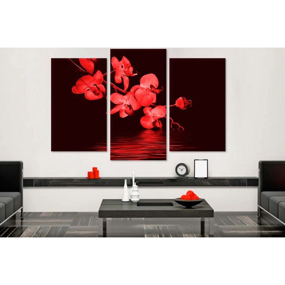 Tablouri canvas Orhidee rosie 22412