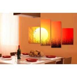 Tablouri canvas Peisaj apus 9193