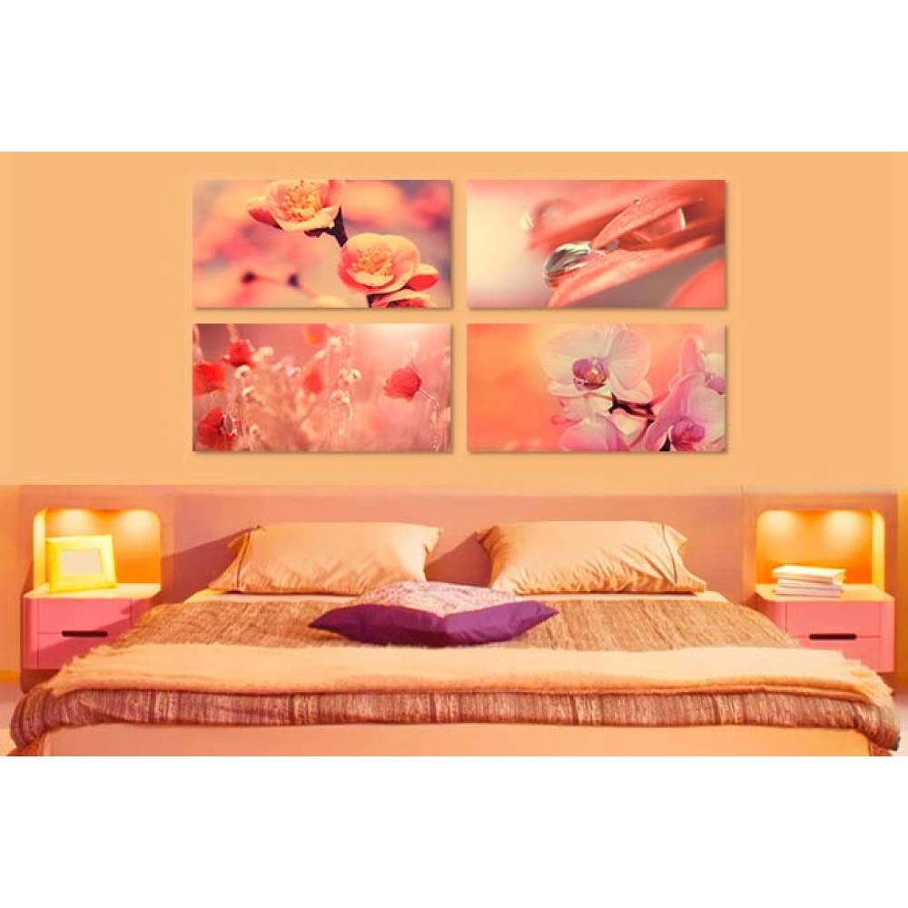 Tablouri decorative rosu-mov 65725