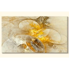 Tablou abstract galben auriu