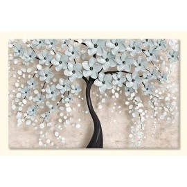 Tablouri dormitor copac flori