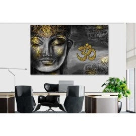 Tablou feng-shui Budha om-aum auriu