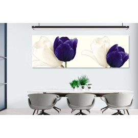 Tablou lalele albe si albastru-indigo 221987