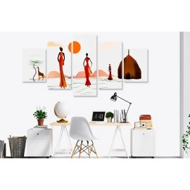 Tablouri canvas Africa Siluete 25512