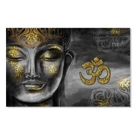 Tablou feng-shui Budha om-aum auriu
