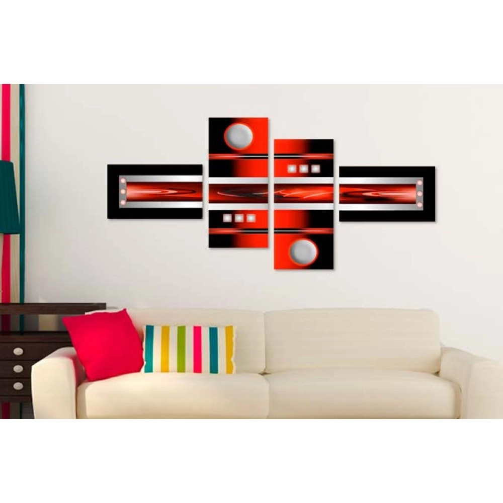 Tablouri canvas Rosu abstract 1852 r