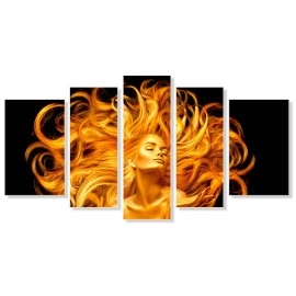 Tablouri moderne fashion auriu negru