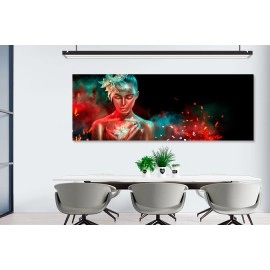 Tablou frumoasa cu funda turcoaz