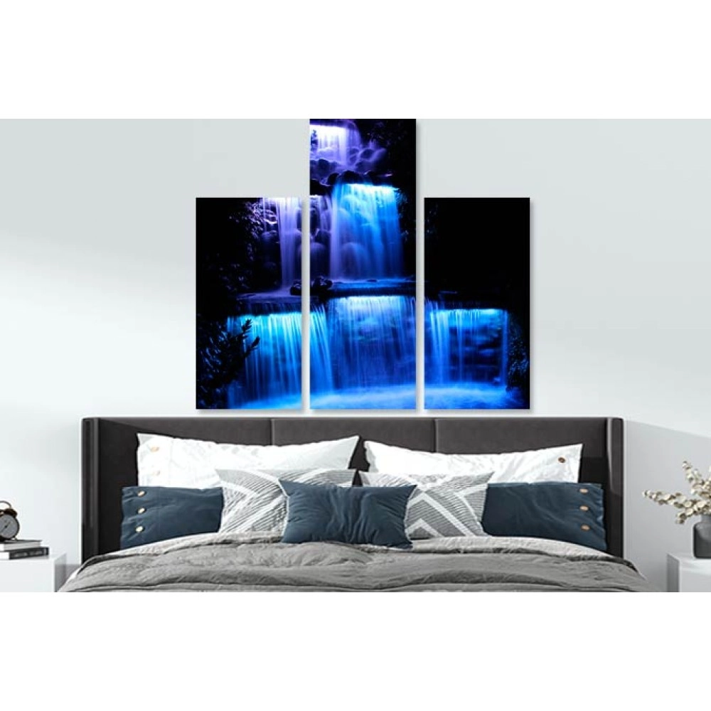 Tablouri canvas Cascada albastra 72361