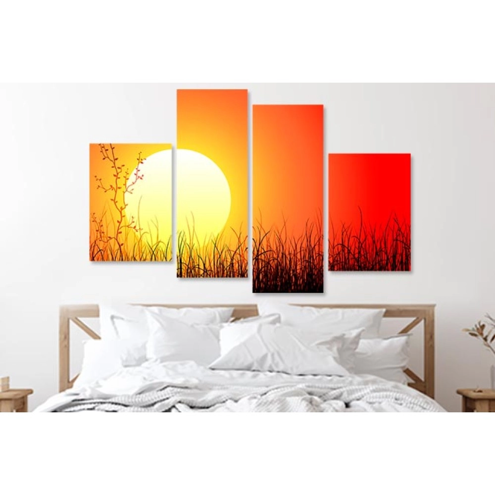 Tablouri canvas Peisaj apus 9193