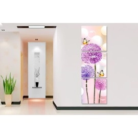 Tablouri canvas flori si fluturi 12369