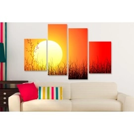 Tablouri canvas Peisaj apus 9193