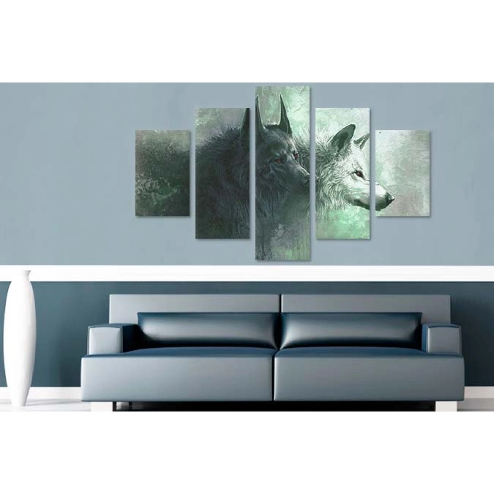 Tablouri canvas Lupi feng-shui 6525