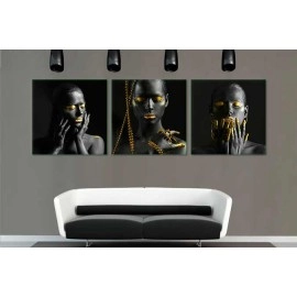 Tablouri moderne auriu negru