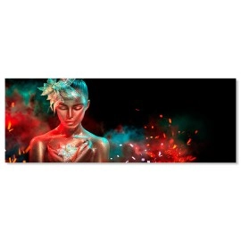 Tablou frumoasa cu funda turcoaz