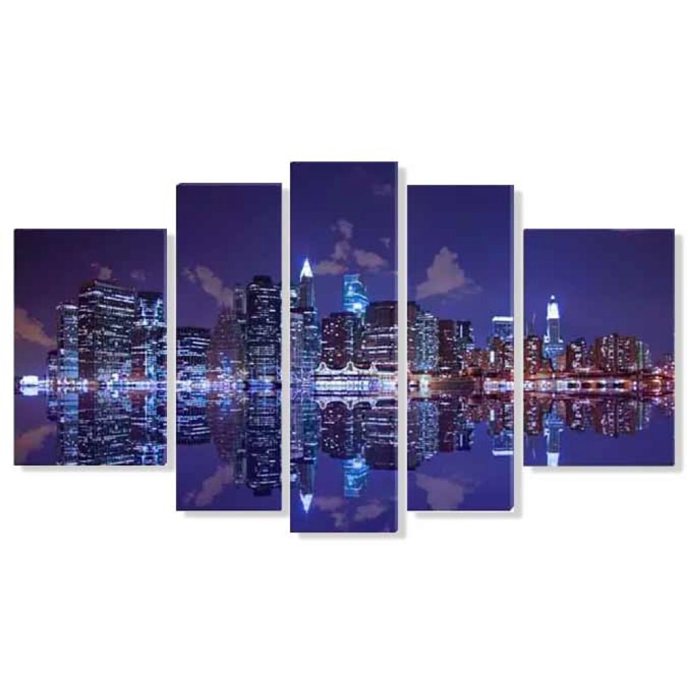 Tablouri canvas Manhattan albastru 2206