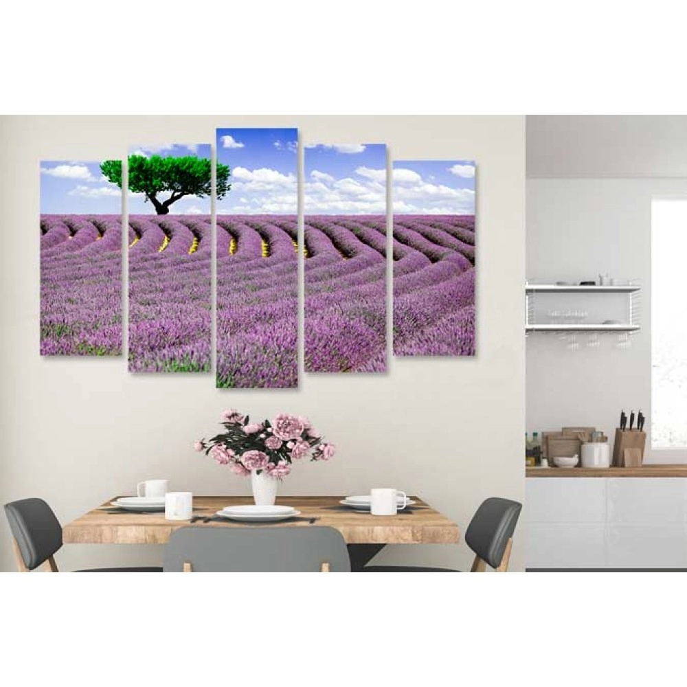 Tablouri canvas Lavanda pe camp 3383