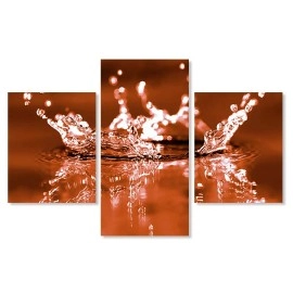 Tablouri canvas Strop de apa pe maro 4199