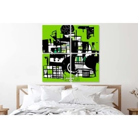 Tablouri canvas green 4256