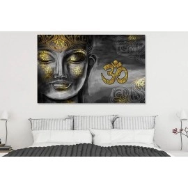 Tablou feng-shui Budha om-aum auriu