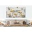 Tablou canvas flori aurii stil