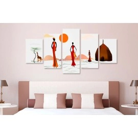 Tablouri canvas Africa Siluete 25512